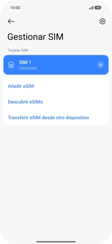 Pulsa Añadir eSIM.