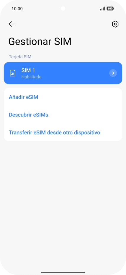 Pulsa Añadir eSIM.