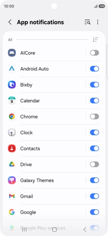 Press the drop down list.