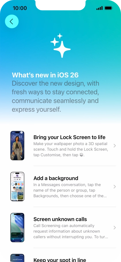 Slide your finger upwards starting from the bottom of the screen to return to the home screen.