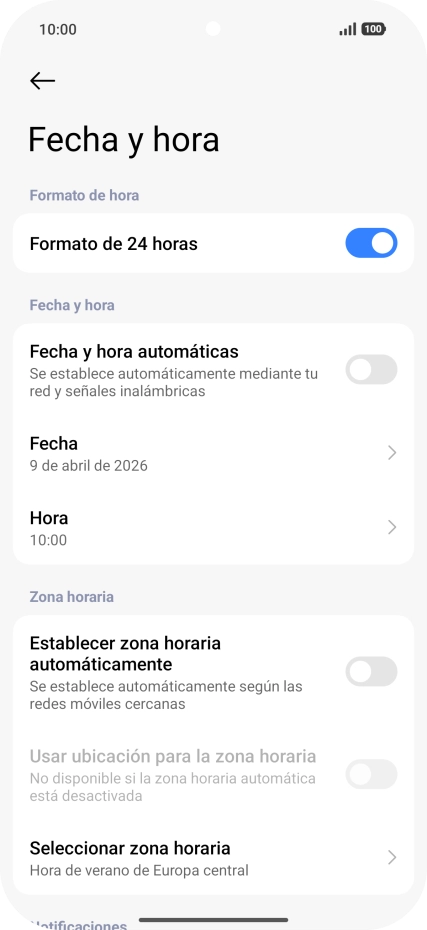 Pulsa el indicador junto a 