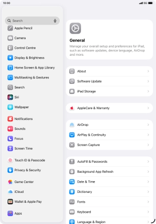 Press Touch ID & Passcode.
