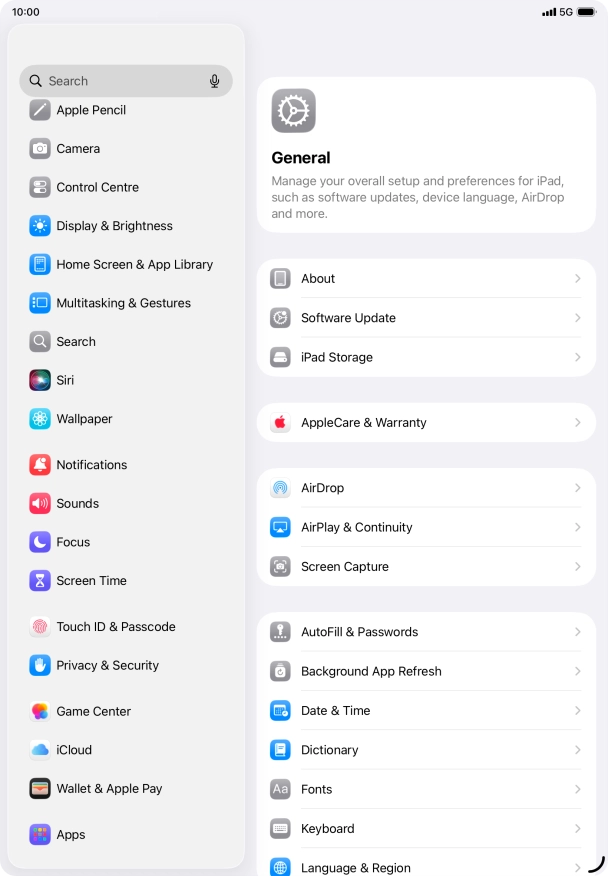 Press Touch ID & Passcode.