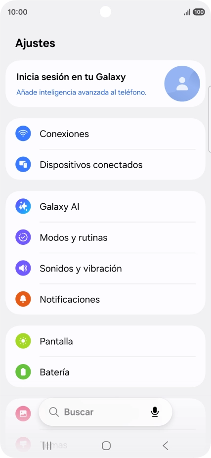 Pulsa Conexiones.