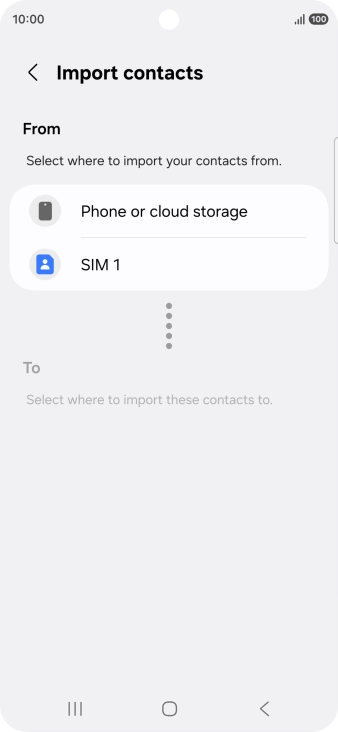 Press the name of the SIM.