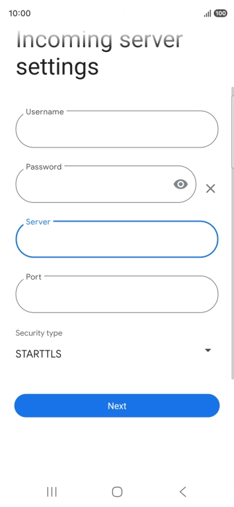 Press the field below 