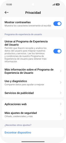 Pulsa Más ajustes de seguridad.