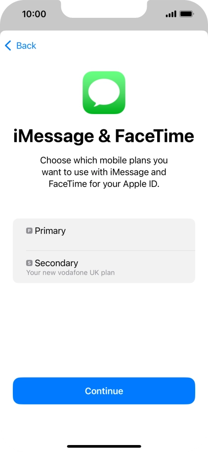 Press the required price plan.