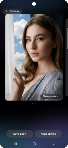 Press Save copy to save the generated photo suggestion.