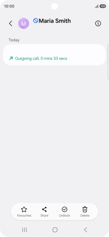 Press the Home key to return to the home screen.