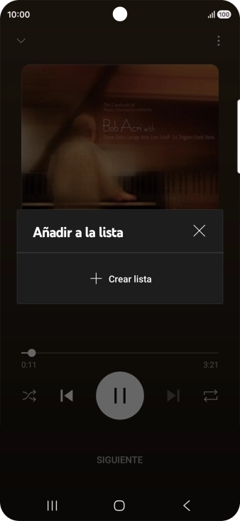 Pulsa Crear lista.