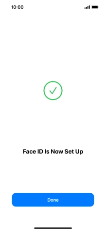 Press Done. If you haven't previously selected a phone lock code, key in a code of your own choice twice.