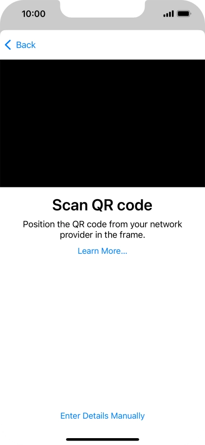 Place the QR code you've received inside the phone camera frame to scan the code.