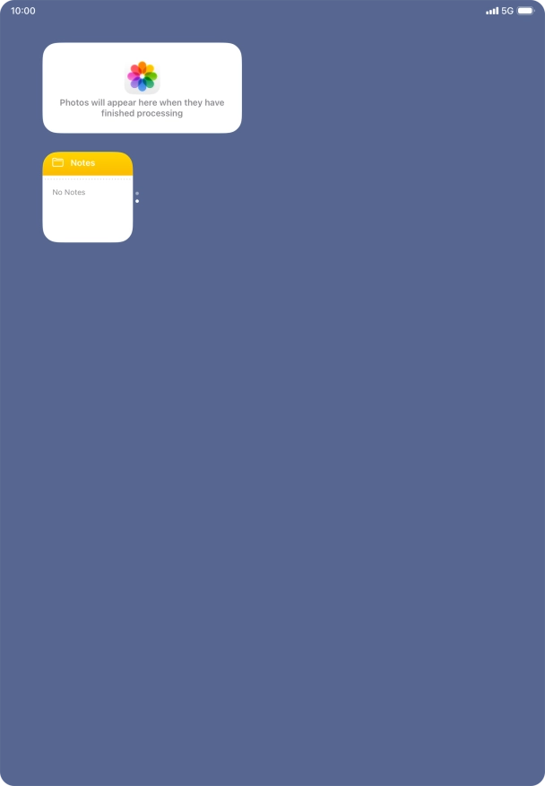Press and hold the required Widget Stack.