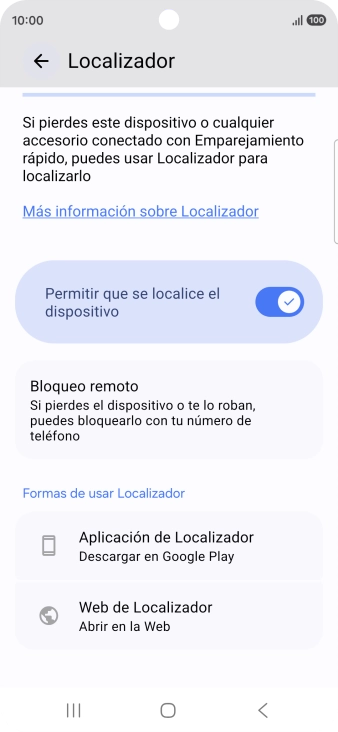 Pulsa la tecla de inicio para terminar y regresar a la pantalla de inicio.