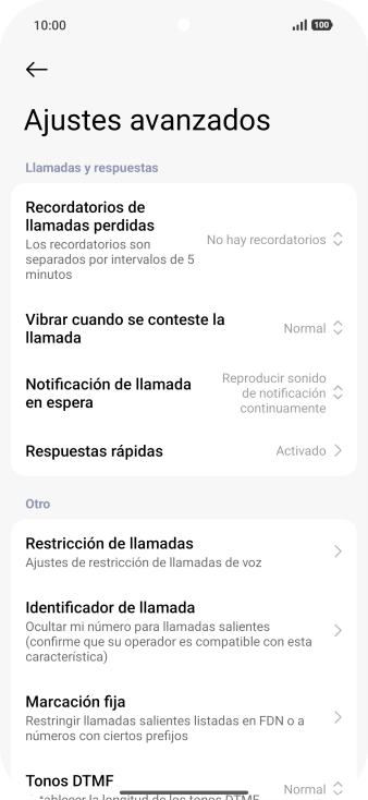 Pulsa Marcación fija.