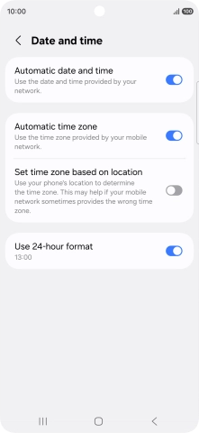 Press the Home key to return to the home screen.