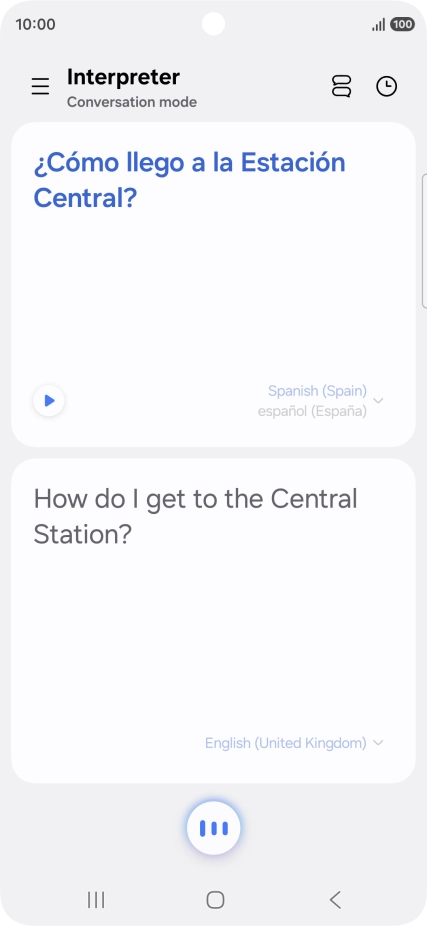 Follow the instructions on the screen to select the required language settings and use the function.