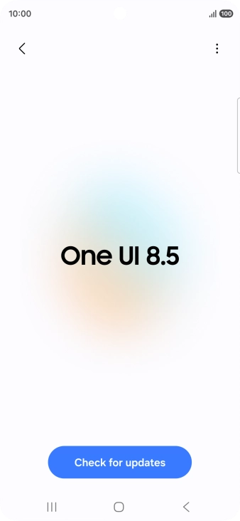 Press Check for updates. If a new software version is available, it's displayed. Follow the instructions on the screen to update the phone software.