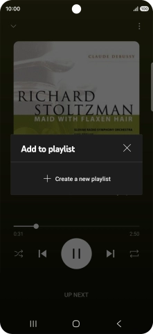 Press Create a new playlist.