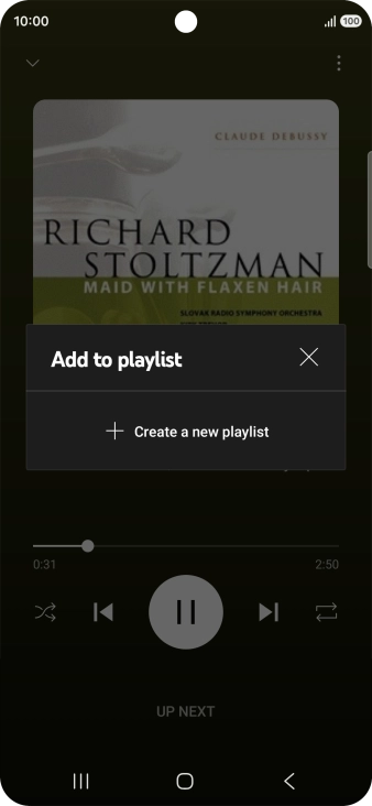 Press Create a new playlist.