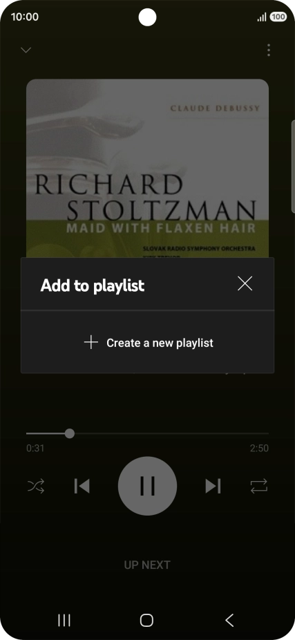 Press Create a new playlist.