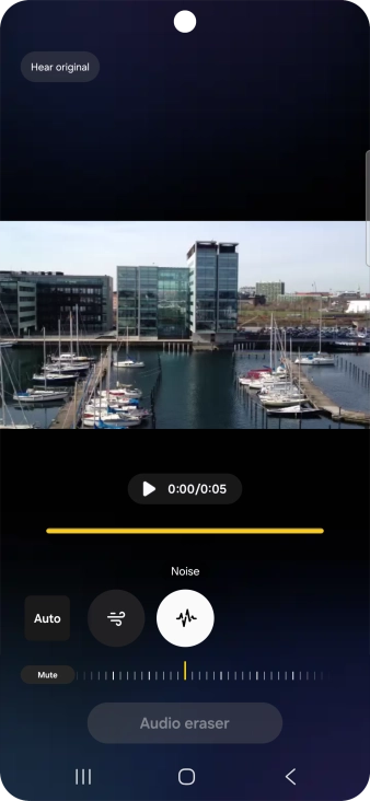 Slide your finger right or left on the indicator to set the required volume for the selected sound type.