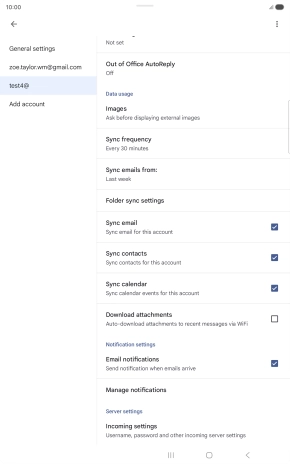 Press the field next to 
