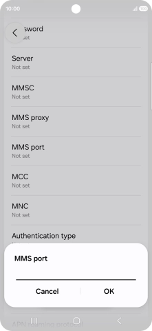 Key in 8799 and press OK.