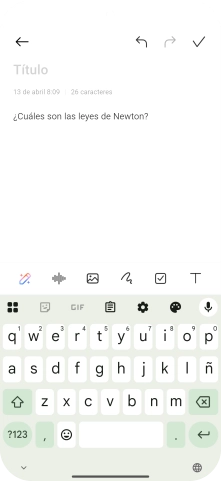 Pulsa el icono de IA.