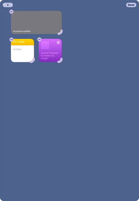 Press the add icon. Press the add icon.