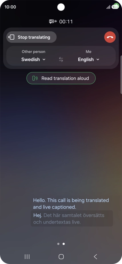 Follow the instructions on the screen to select the required language settings and use the function.