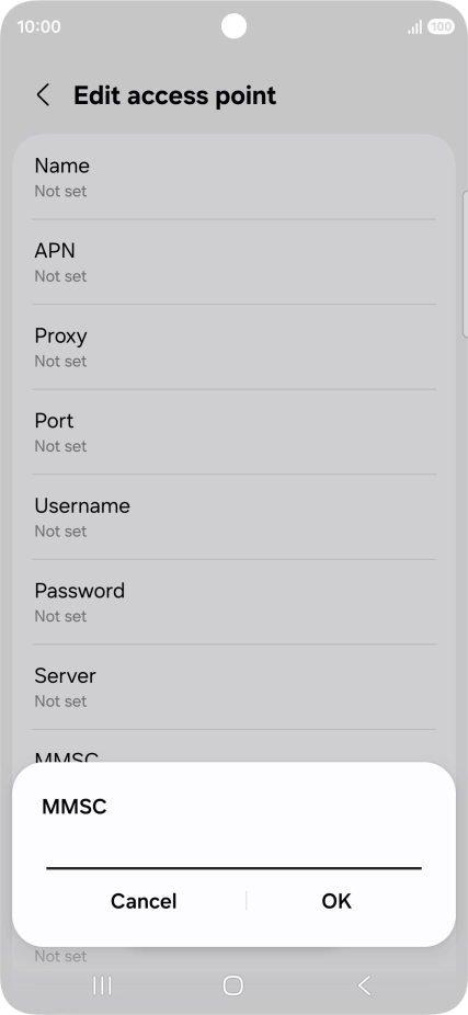 Key in http://mms.vodafone.co.uk/servlets/mms and press OK.