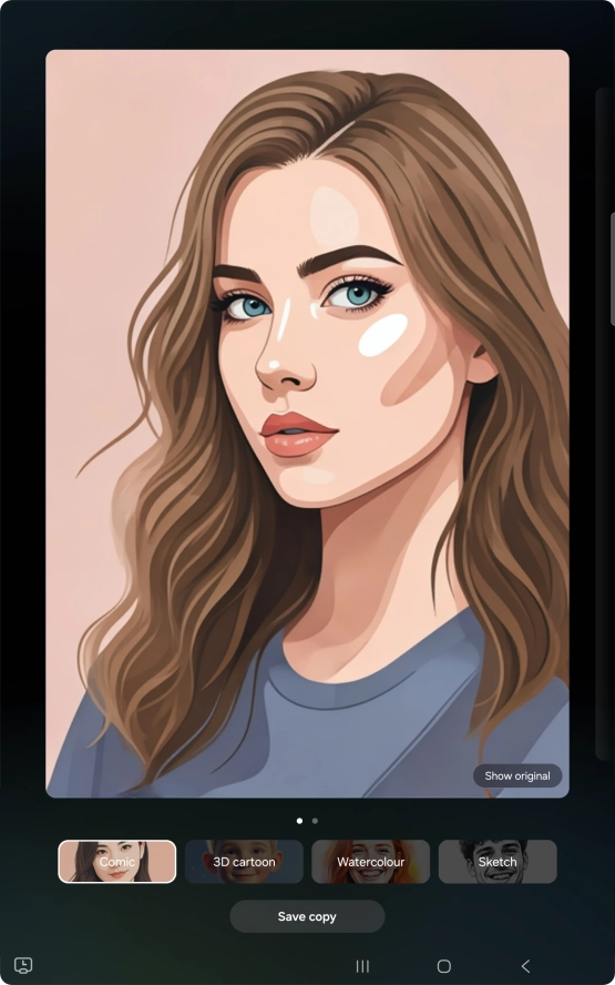 Press Save copy to save the generated photo suggestion.