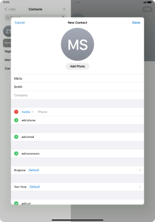Press Phone and key in the required phone number.