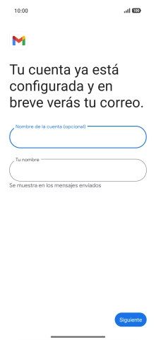 Pulsa Tu nombre e introduce el nombre del remitente.