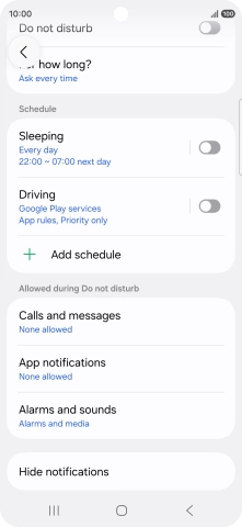 Press App notifications.