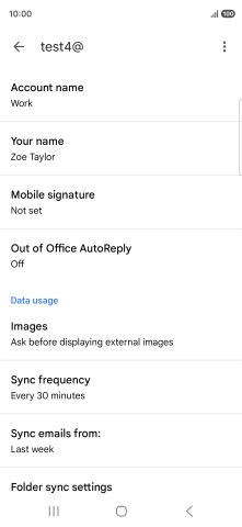 Press Account name and key in the required name.