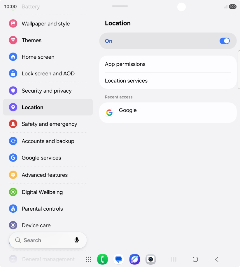 Press App permissions.