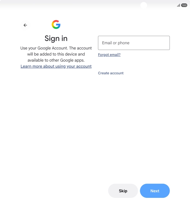 Follow the instructions on the screen to finish the activation. Follow the instructions on the screen to finish the activation.