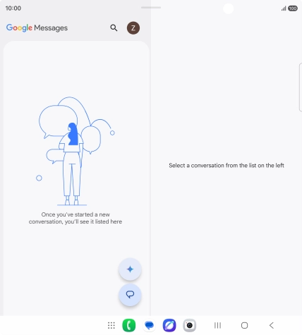 Press the profile icon.