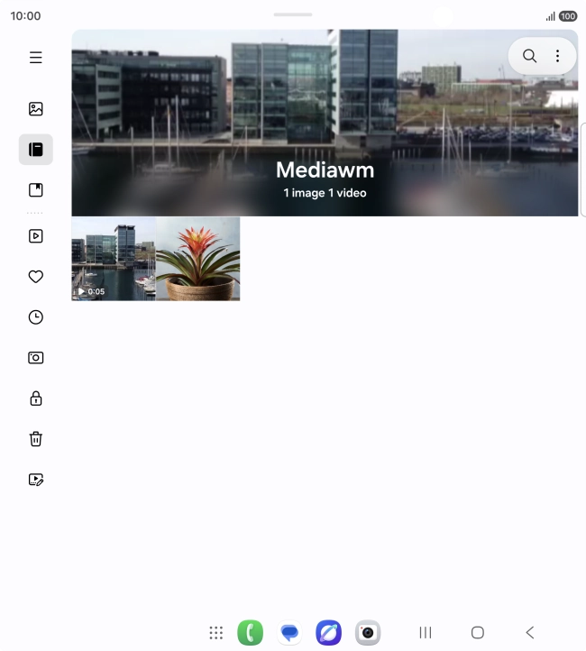 Press and hold any picture or video.