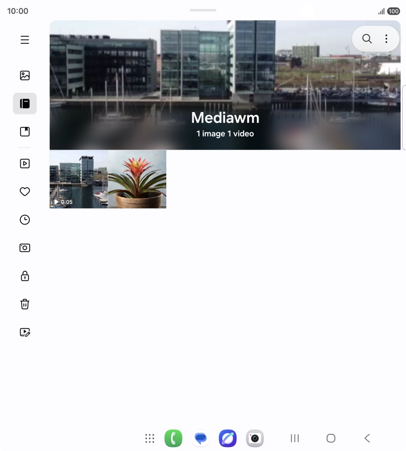 Press and hold any picture or video.