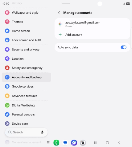 Press the Home key to return to the home screen.