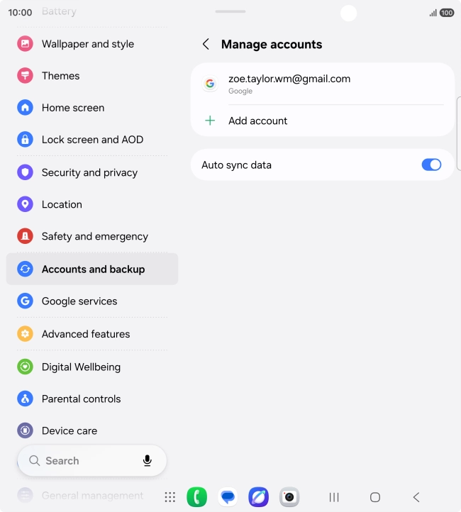 Press the Home key to return to the home screen.