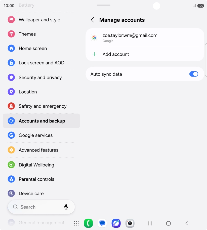 Press the Home key to return to the home screen.