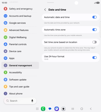 Press the Home key to return to the home screen.