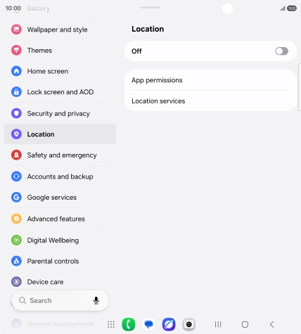 Press the indicator to turn the function on or off.