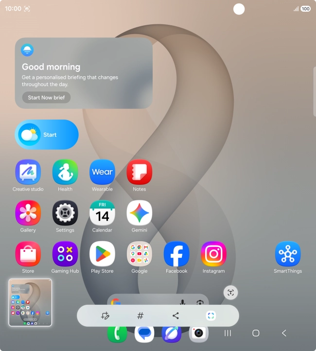 To edit your screenshot, press the screenshot and follow the instructions on the screen to make the required changes.