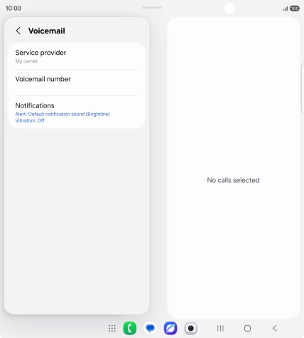 Press Voicemail number.